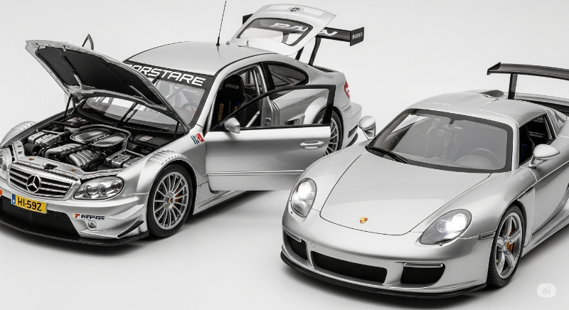 スパークとミニチャンプスを1/18モデルで比較