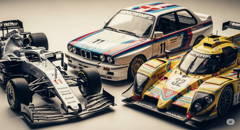スパークとミニチャンプスを1/18モデルで比較