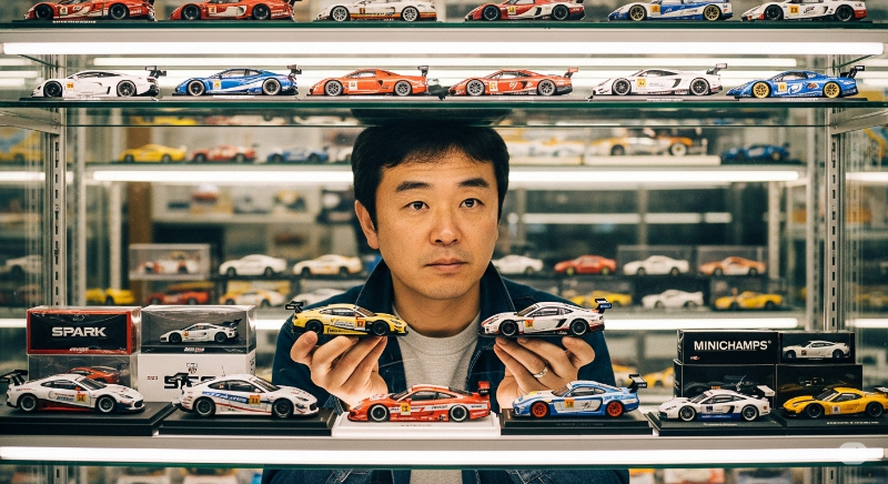 スパークとミニチャンプスを1/18モデルで比較