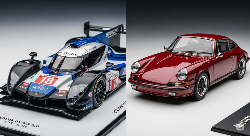 スパークとミニチャンプスを1/18モデルで比較