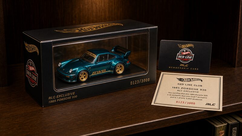 ホットウィールRLC限定のポルシェ930とメンバーシップカード